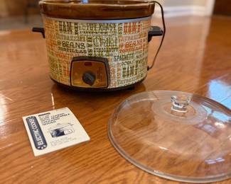 Montgomery Wards Slow Cooker, Cir 1977. Includes user manual.
