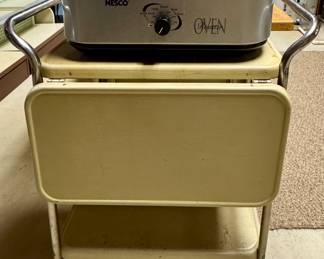 Nesco Roaster on Rolling Cart