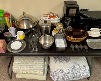Cooking & Baking Items • Coffee Maker • Blankets