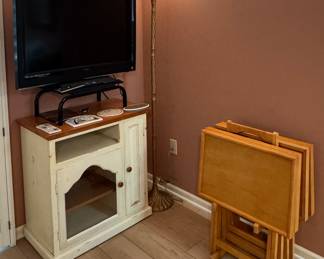 Vizio TV • Cabinet • Wooden Tray Set