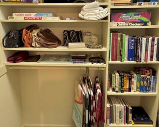 Board Games • Hats • Purses • Shoes • Books • Movies