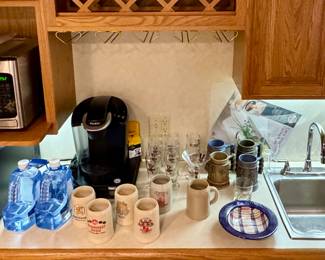Keurig Coffee Maker • Beer Mugs