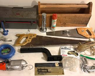 Tool Boxes • Hand Saws • Trailer Hitch • “C” Clamps • Flashlight