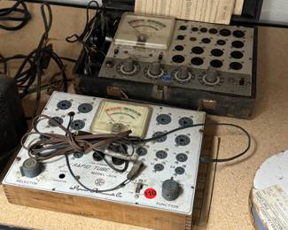 Vintage vacuum tube testers