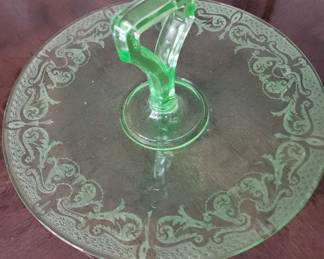 Cambridge green platter