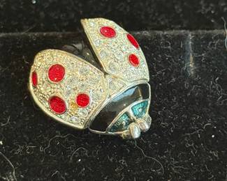 Vintage lady bug brooch