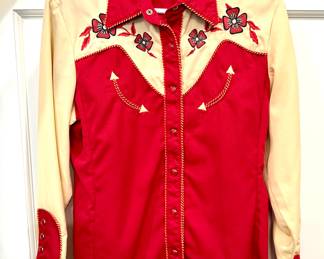 Vintage SKULLY western shirt