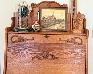 Antique ladies desk cabinet