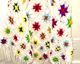 Vintage crochet pancho