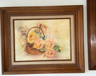 Yellow rose painting - Viola Coffee