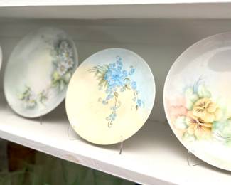 Vintage handpainted plates - Viola Coffee
