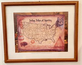 Indian Tribes of America map