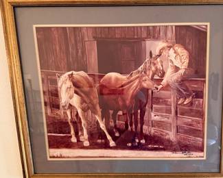 Patricia McCallister horse and cowboy