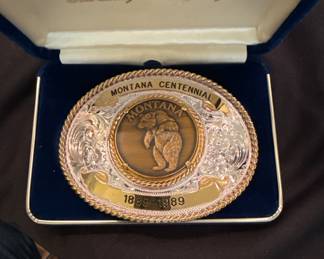 Montana Centenial BEAR Belt buckle