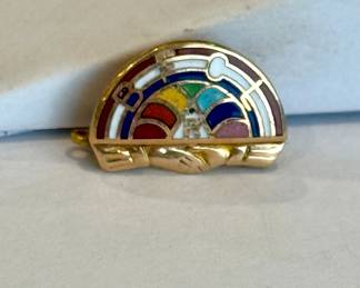 Rainbow girls pin- Vintage