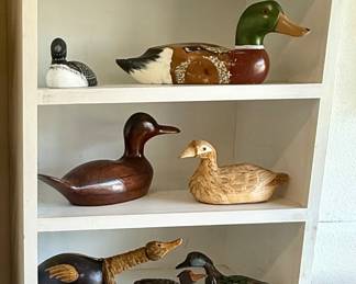 hand carved ducks