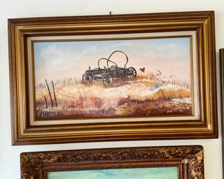Covered wagon painting