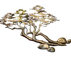 Brass Bonsai by Bijan Sculpture
