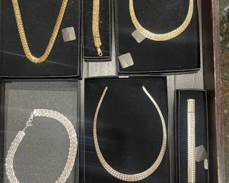Vintage Technibond necklaces and bracelets.