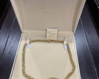 Vintage Veronese necklaces and bracelets. Original box, never worn.
18k bonded sterling silver.