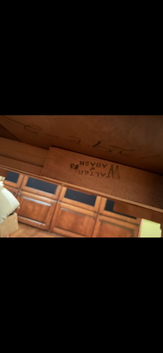 8 foot cabinet with fabric panels for speakers