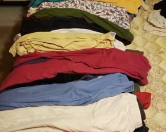 Leggings, turtlenecks and skirts by the dozen (large or xl)
