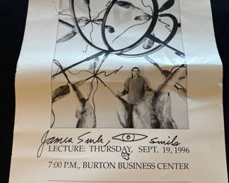 James surls signed poster