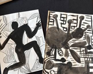 Original watercolors by Dick Wray