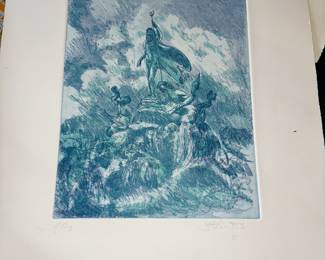Earl Staley
Neptune Commanding the Sea
Signed artist proof, one of which is in the Museum of fine arts archives