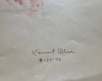 Signed by Kermit Oliver