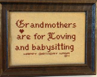 Cross Stitch Work
