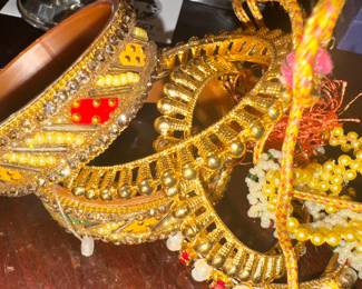 No gold in this house so please don’t come expecting it. There is some sterling and very pretty custom jewelry.