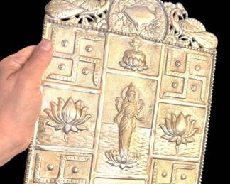 Just read about the Swastik (right-facing) symbolizes prosperity, good luck, and auspiciousness.