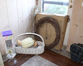 lantern, Pumpkins, Wreath, Bowling Ball