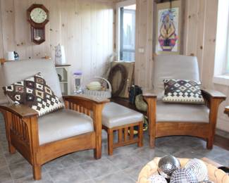 Mission Style Chairs Bench