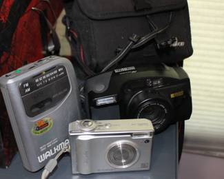 Nikon, Walkman Tape Player, Radio, Ricoh Cameras  