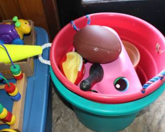 Buckets and Kids Toys