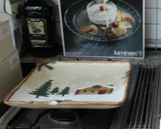Christmas Dish, Diamond Serving Plate