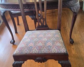 Carved Wood Dining Chairs