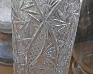 Czech Pinwheel Hobstar Pattern Vase