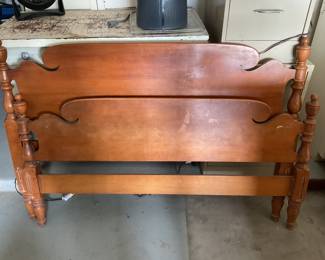 Antique head & foot board