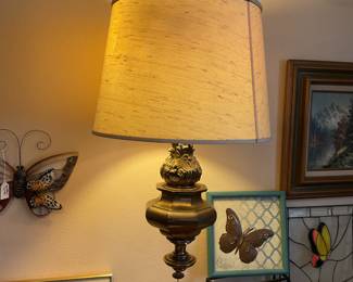 vintage hanging lamp-24”