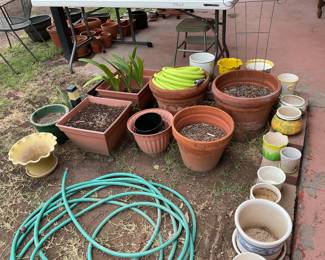 large selection of planters