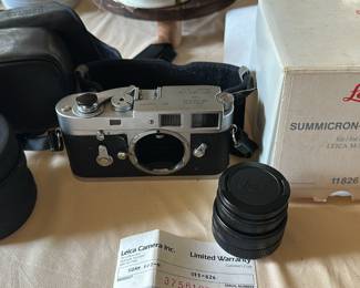 Leica camera and lenses 