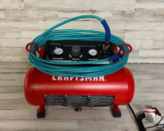 CRAFTSMAN Air Compressor 2 Gallon Portable Air Compressor, 1/3 HP Oil-Free Max 125 PSI Pressure