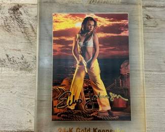 Echo Johnson 24K Gold Keepsake Card – Limited Edition #0020 of 500 – 2000 Collector’s Acrylic Plaque