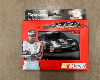 Vintage Dale Earnhardt NASCAR Playing Cards Collectors Embossed Tin - NEW SEALED