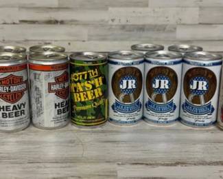 Lot of Vintage Beer 12oz Full Beer Cans Unopened Various Brands