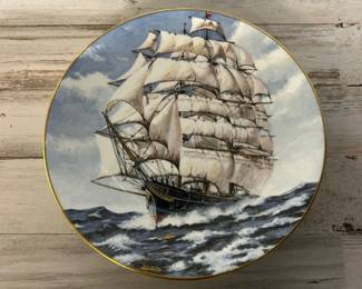 Crown Staffordshire Maritime History Plate – “The Cutty Sark” Fine Bone China – Made in England