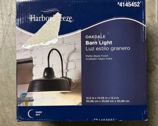 Harbor Breeze Oakdale Barn Light Matte Black Outdoor Wall Sconce